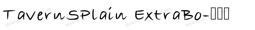 TavernSPlain ExtraBo字体转换